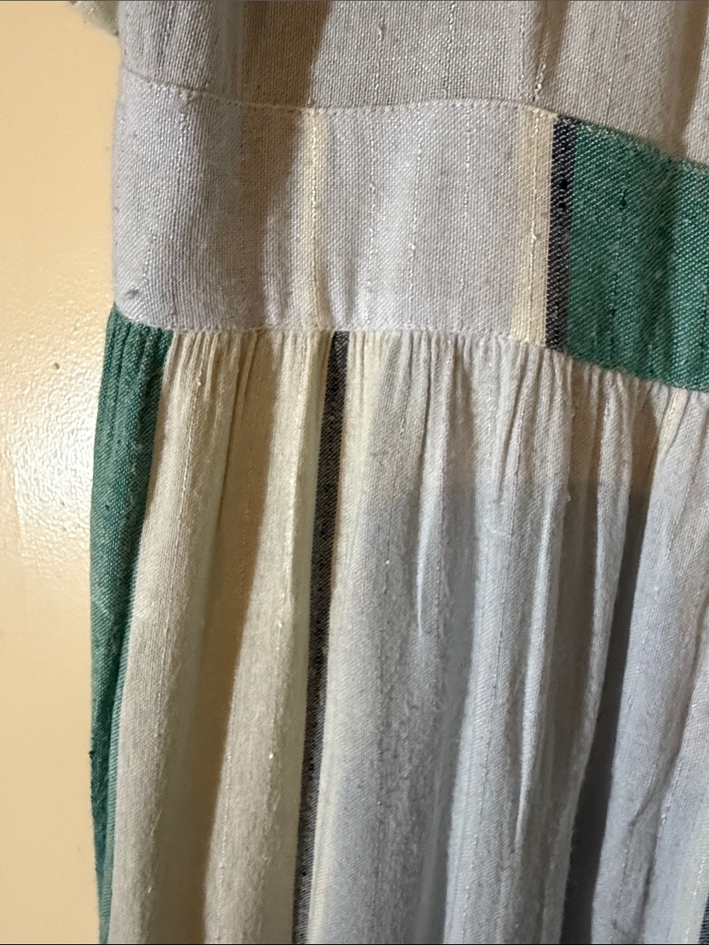 Dress - O’Neill - Light Blue Multi Stripe Button-Up Midi - SZ XL - Cotton Blend - Picture 6 of 14